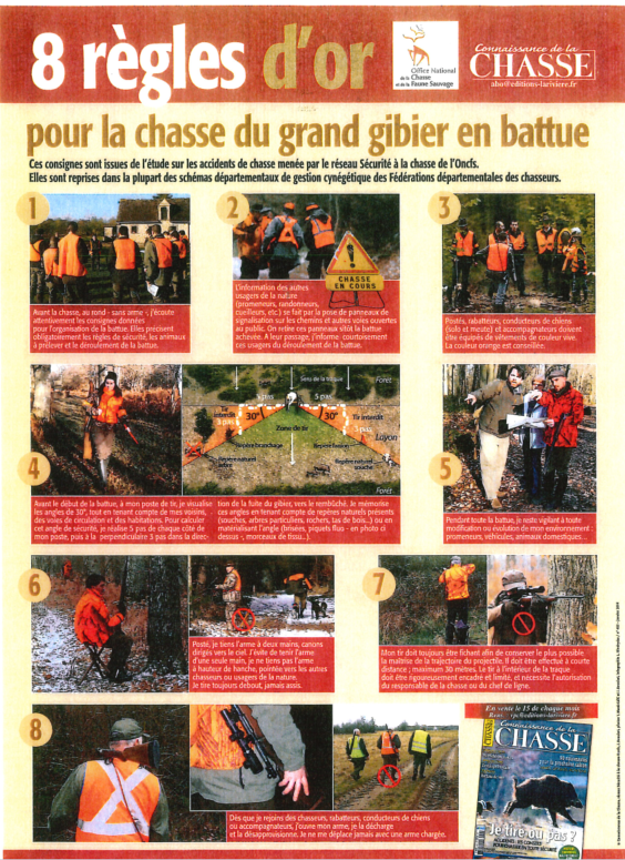 8 regles d’or en battue